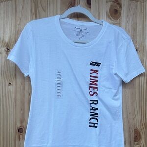 Kimes Ranch White and Red Logo Tee